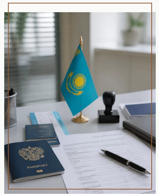 Оформление визы в Казахстан для поездки и работы в Губахе